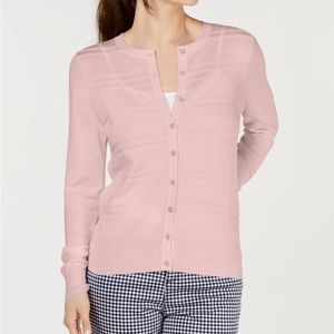 Charter Club
Textured Cardigan,Misty Pink, XS, NWT